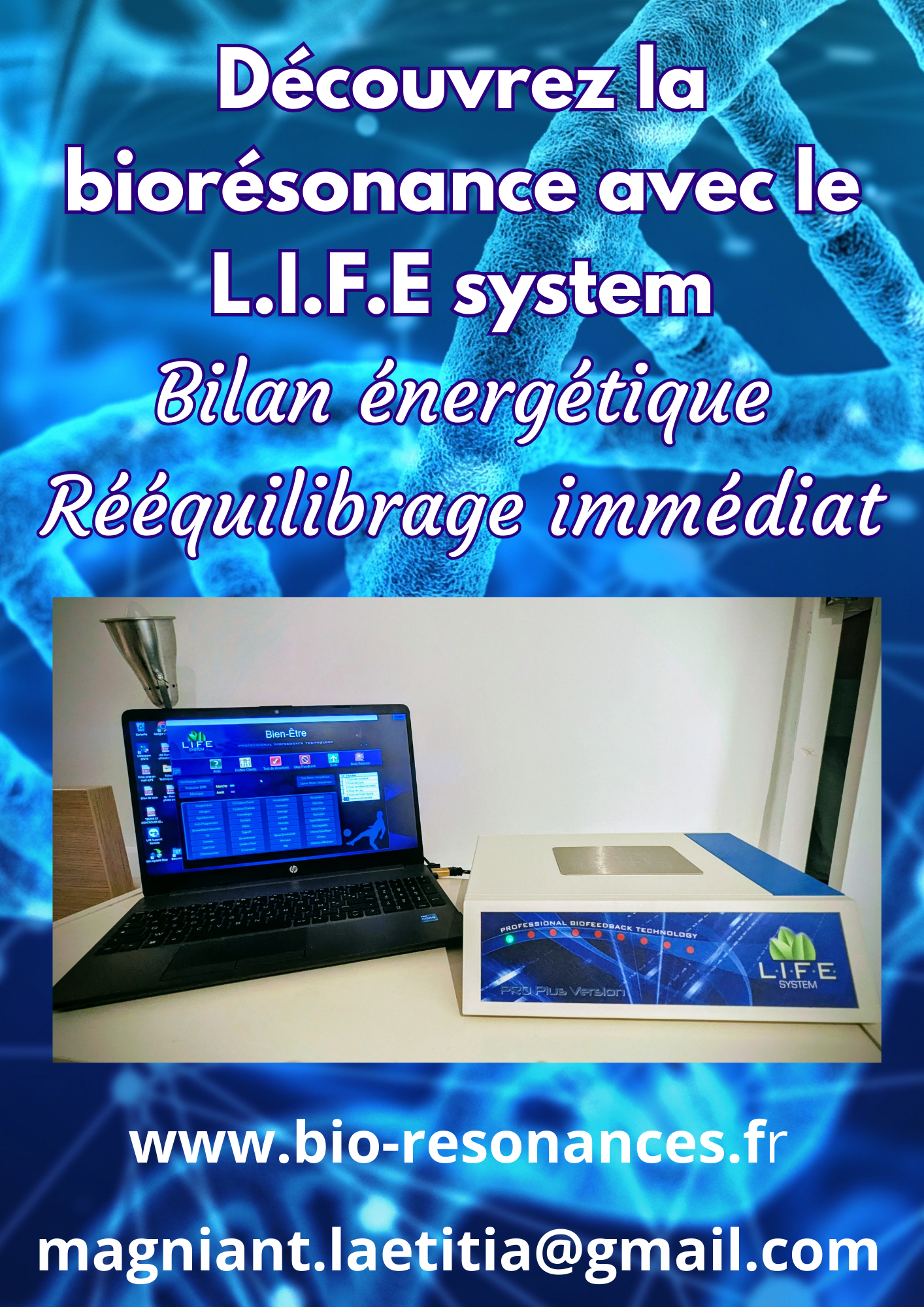 Appareil L.I.F.E System - LM Biorésonance — Laetitia Magniant